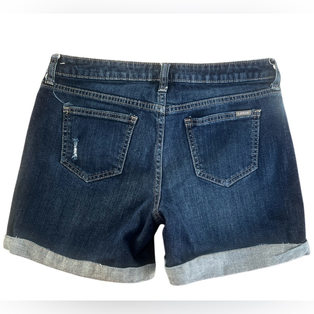 Jennifer Lopez Dark Blue BOYFRIEND Jean Shorts 🩳 - Picture 7 of 7